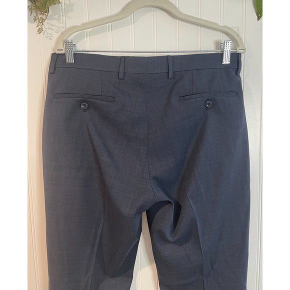 Michael Kors Mens Navy Dress Pants 33x30 Slim Fit - Picture 4 of 11